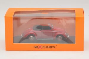 Volkswagen Hebmuller Kabrió Piros Maxichamps 1:43 940052131 Fém – 5. kép a 5-ből