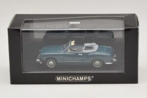 Volkswagen Karmann Ghia Kabrió Sötétkék Minichamps 1:43 GHIA001 Fém – 5. kép a 5-ből