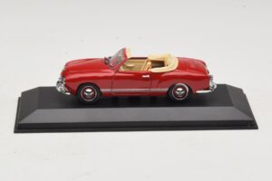 Volkswagen Karmann Ghia Kabrió Sötétpiros Minichamps 1:43 5032 Fém