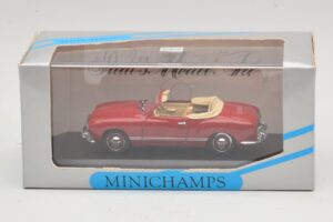 Volkswagen Karmann Ghia Kabrió Sötétpiros Minichamps 1:43 5032 Fém – 5. kép a 5-ből